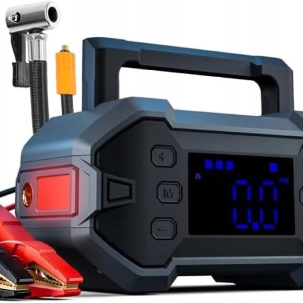 JUMP STARTER POWERBANK ROZRUCHOWY 3000A Z KOMPRESOREM 12V DO 8.0L BENZYNA I DIESEL